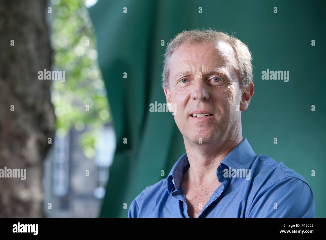 Michael Newton, scrittore britannico al Edinburgh International Book Festival 2015. Edimburgo, Scozia. 23 Agosto 2015 Foto Stock