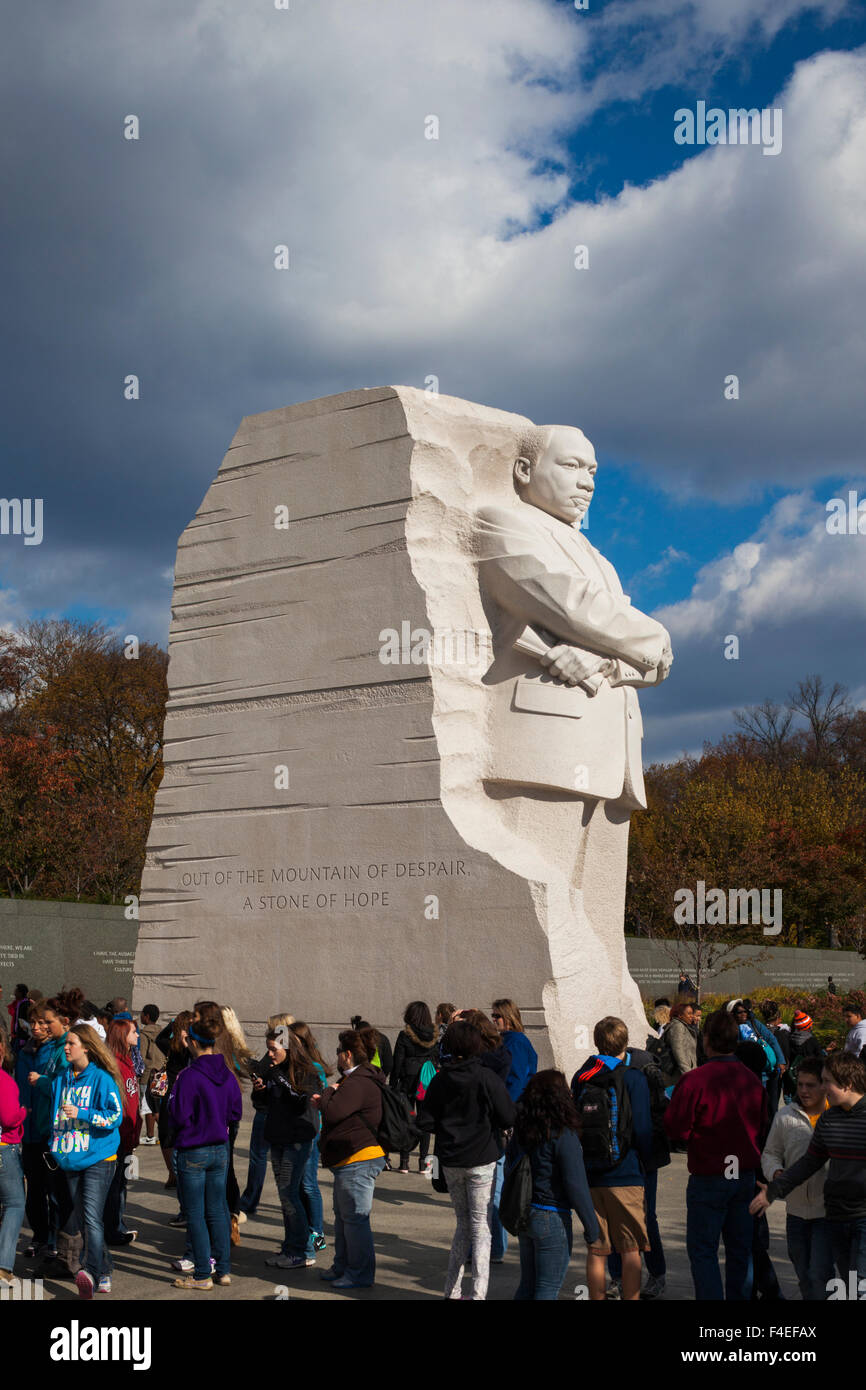 Stati Uniti d'America, Washington DC, Martin Luther King monumento Foto Stock