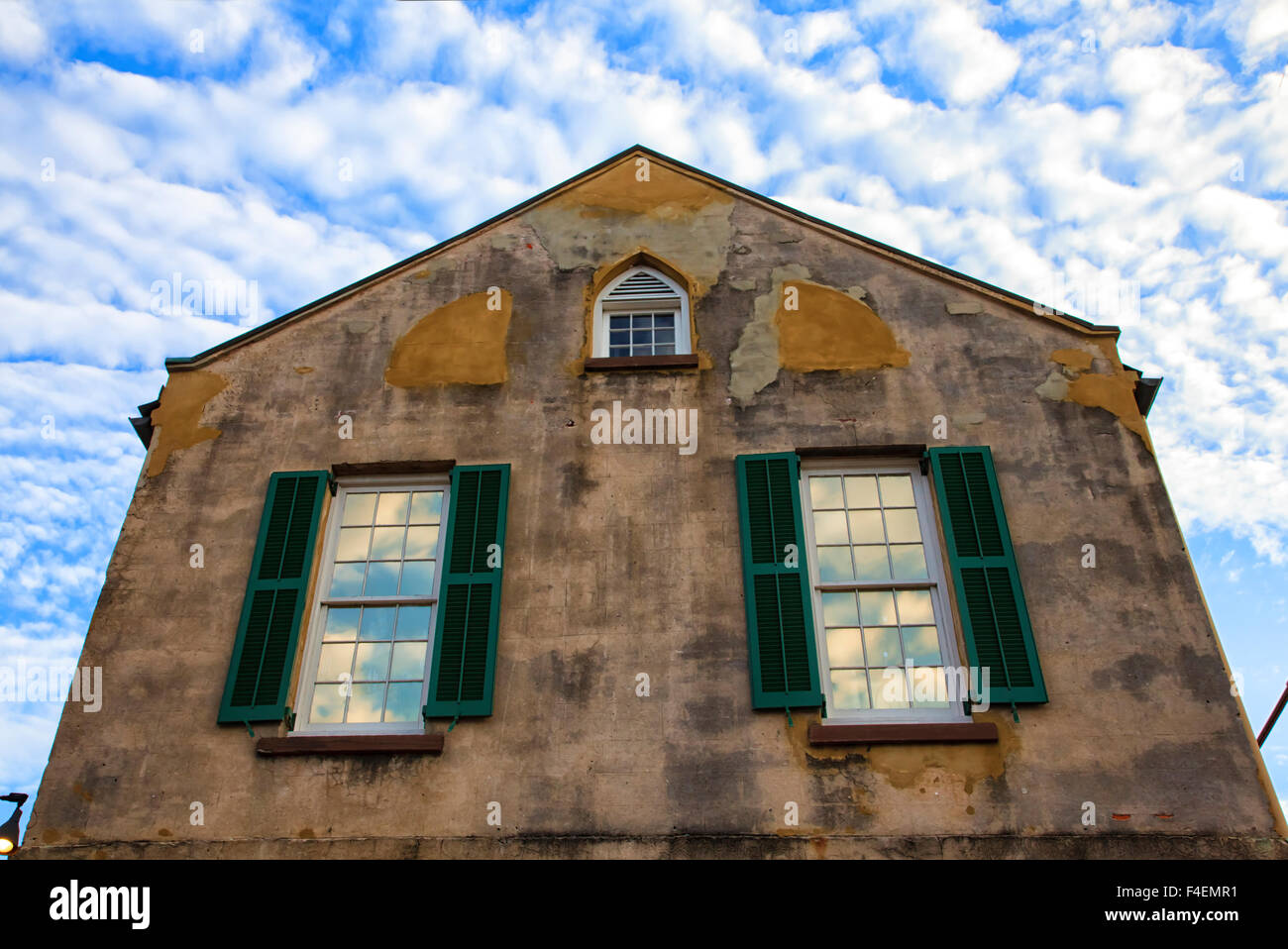 Nord America, USA, Georgia, savana, la parete della storica Owens Thomas House. Foto Stock