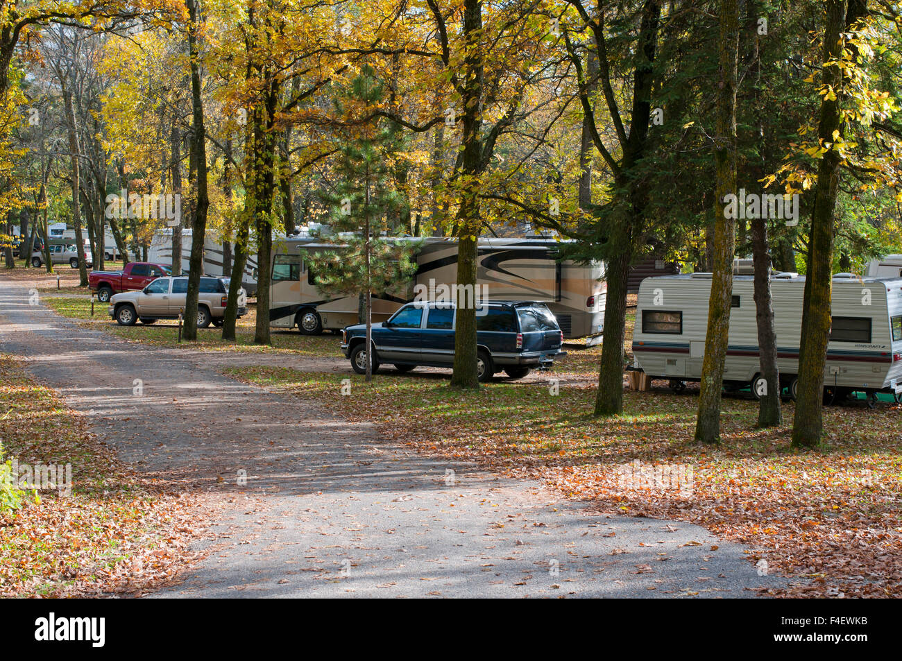 Stati Uniti d'America, Minnesota, Itasca State Park, Bear Paw Campeggio Foto Stock