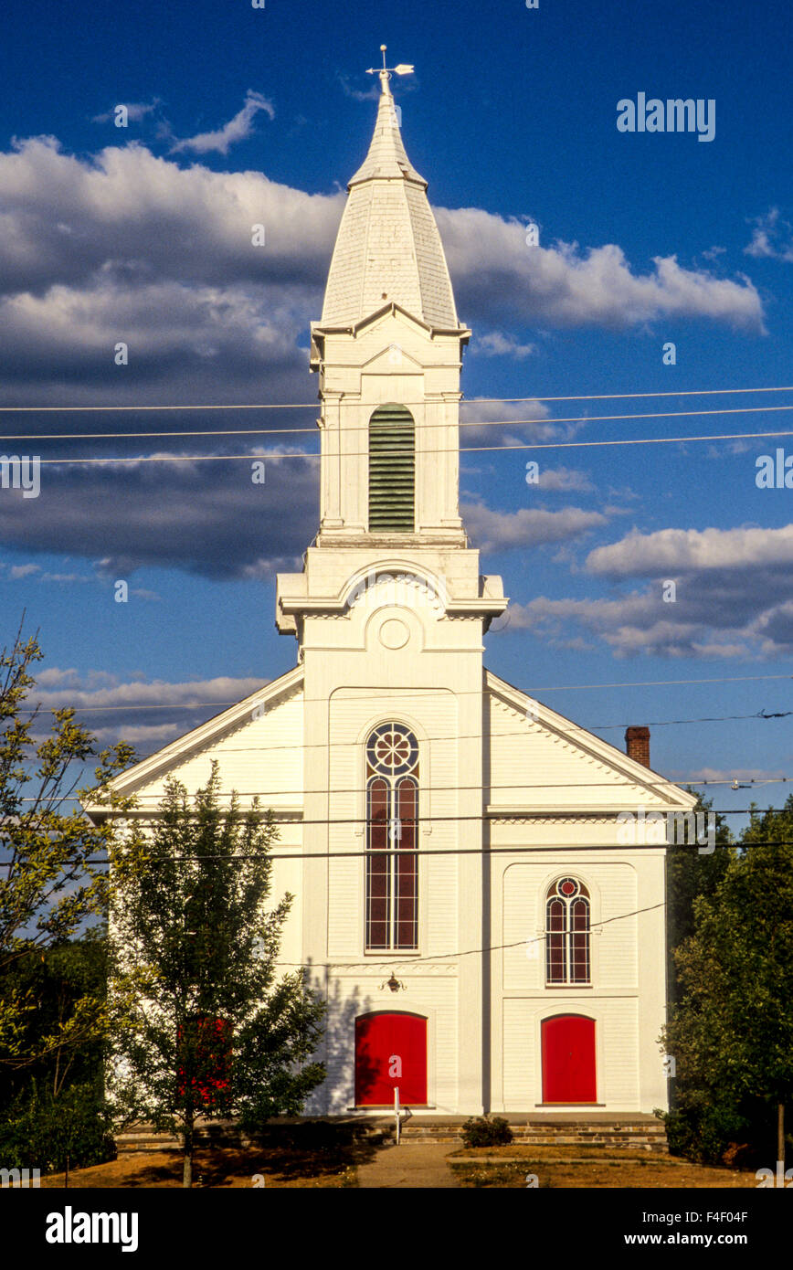 Stati Uniti d'America, New Jersey, Hunterdon, Fairmount, Route 517, Fairmount Regno chiesa metodista (fondata nel 1800). Foto Stock