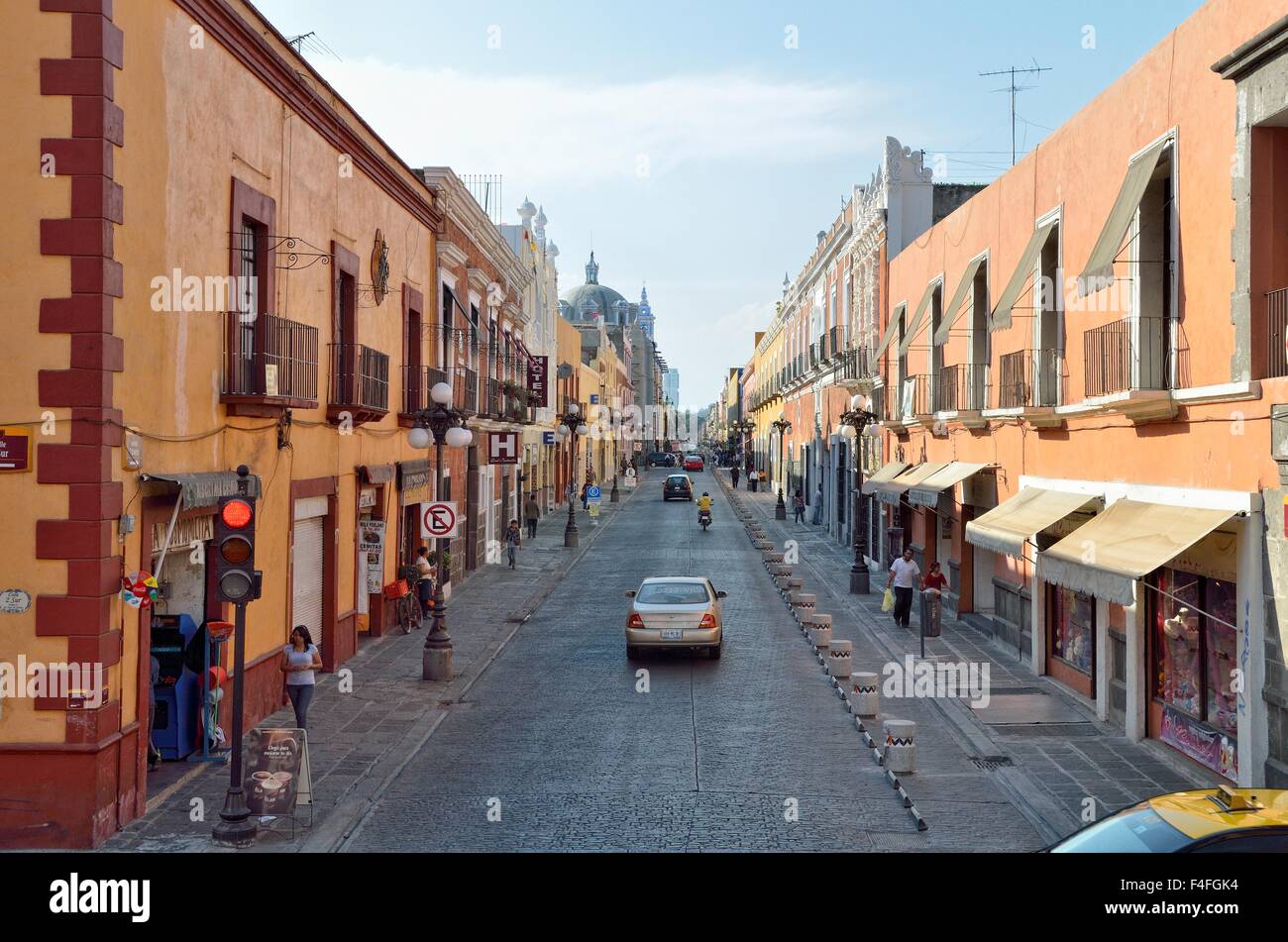 Avenida 7 de Oriente, Heroica Puebla de Zaragoza, Puebla, Messico Foto Stock
