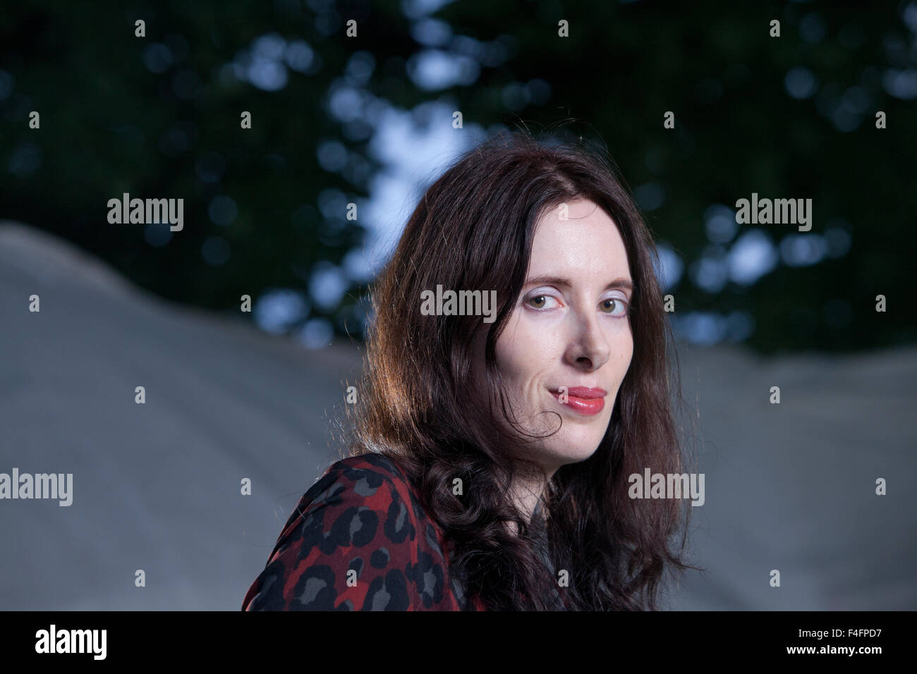 Eva Dolan, il British Crime writer, a Edinburgh International Book Festival 2015. Edimburgo, Scozia. Il 25 agosto 2015 Foto Stock