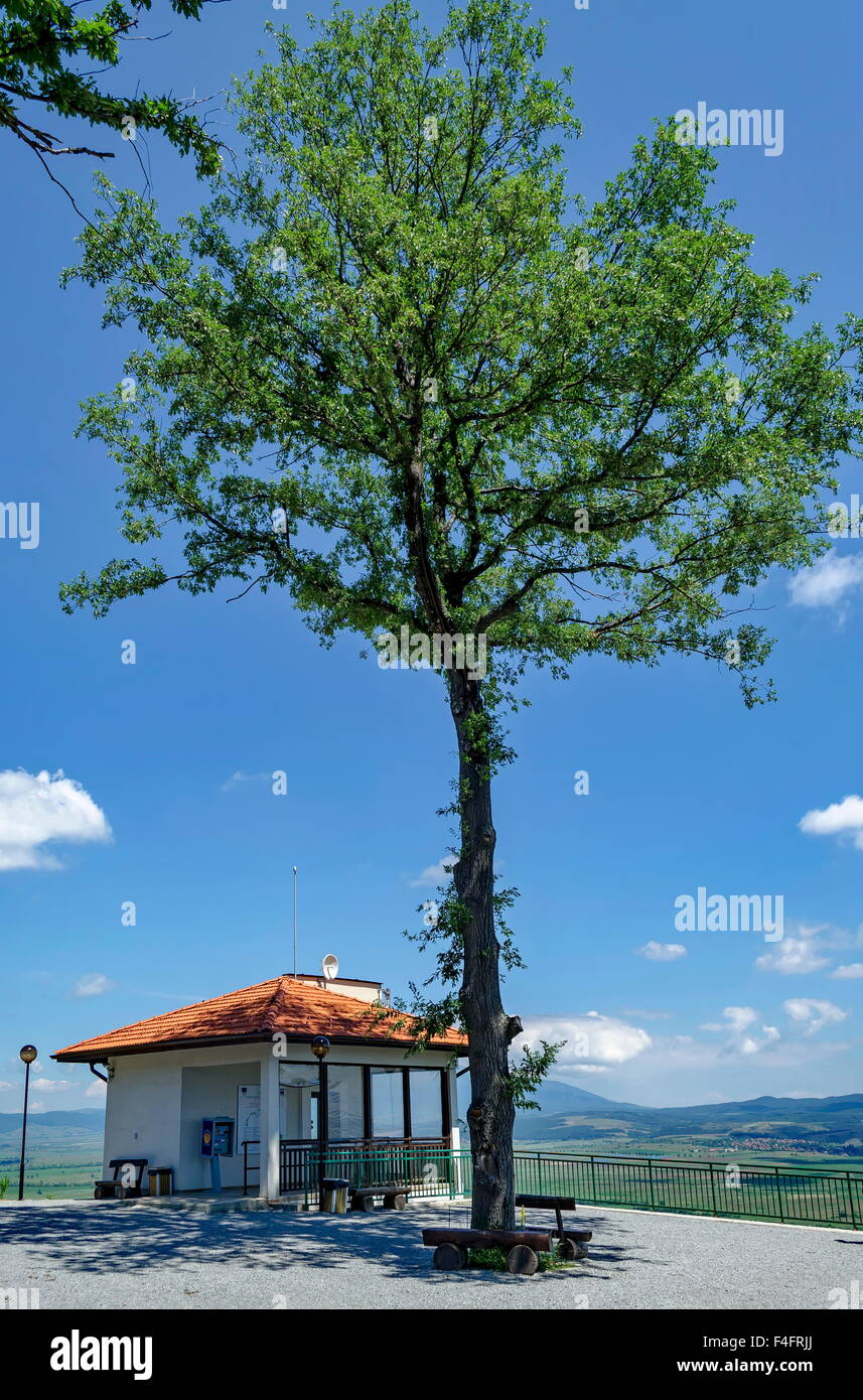 Parte superiore dalla stazione della funicolare prevale nella città di Mali, Bulgaria Foto Stock