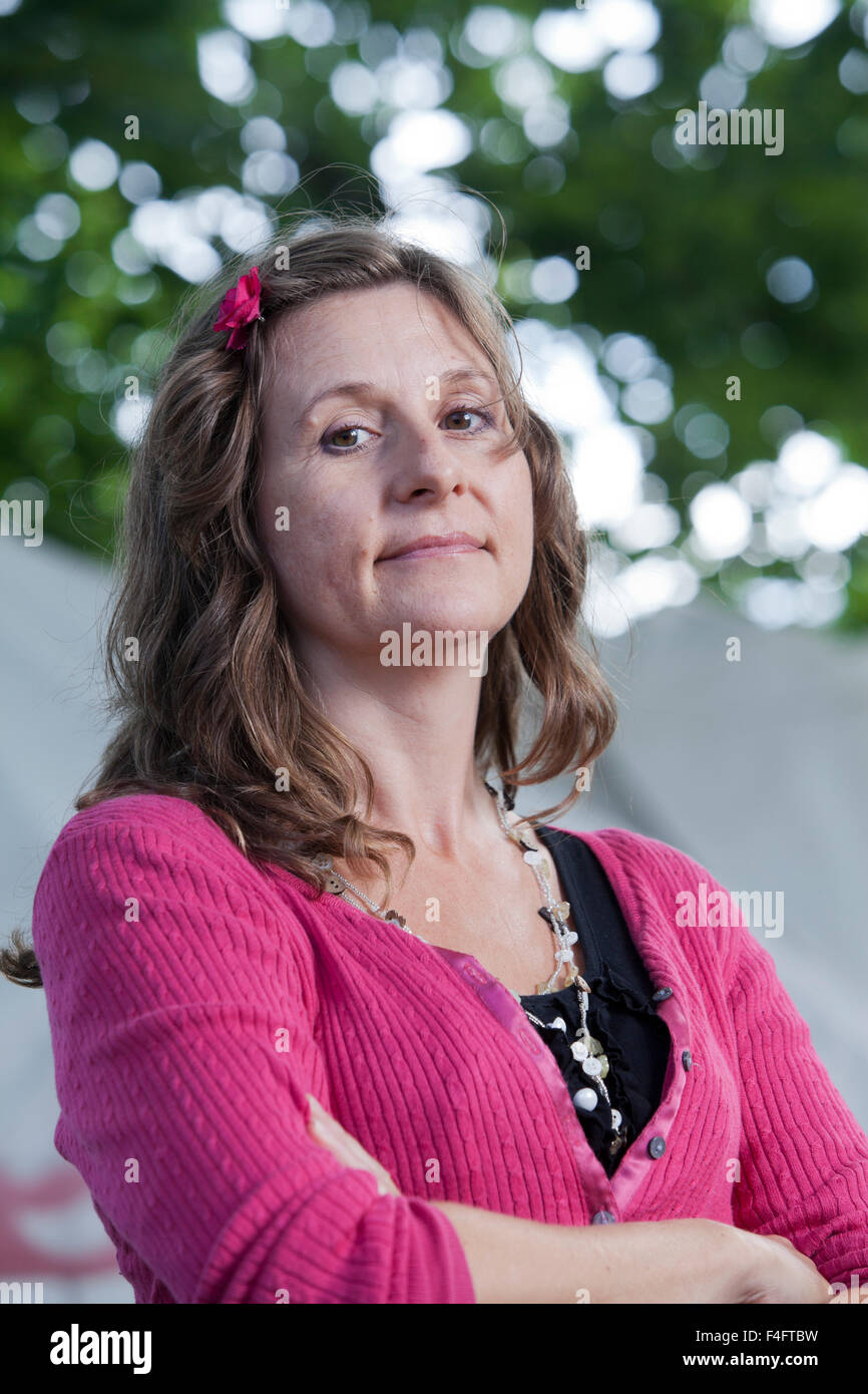 Andrea Bennett, l'autore e drammaturgo, all'Edinburgh International Book Festival 2015. Edimburgo, Scozia. Il 25 agosto 2015 Foto Stock
