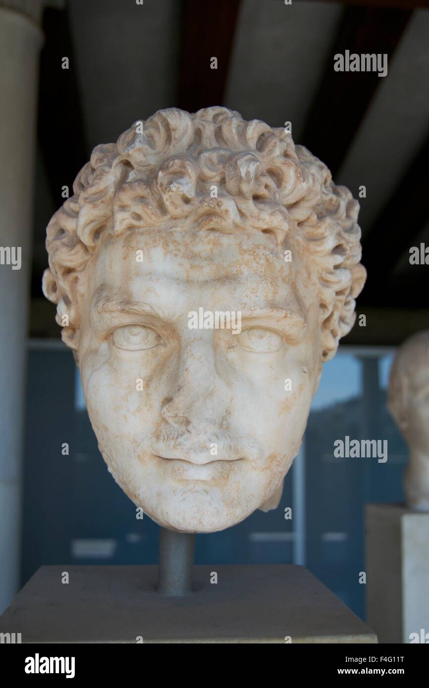 Dio greco statua arte scultura cultura musei Foto Stock