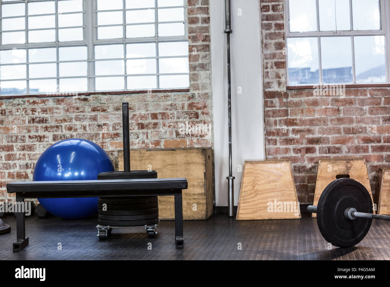 Attrezzature per esercizi in studio Foto Stock