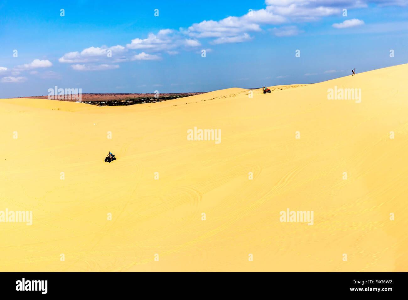 Nizza le dune di sabbia in Bau Trang Resort, Phan Thiet, Vietnam Foto Stock