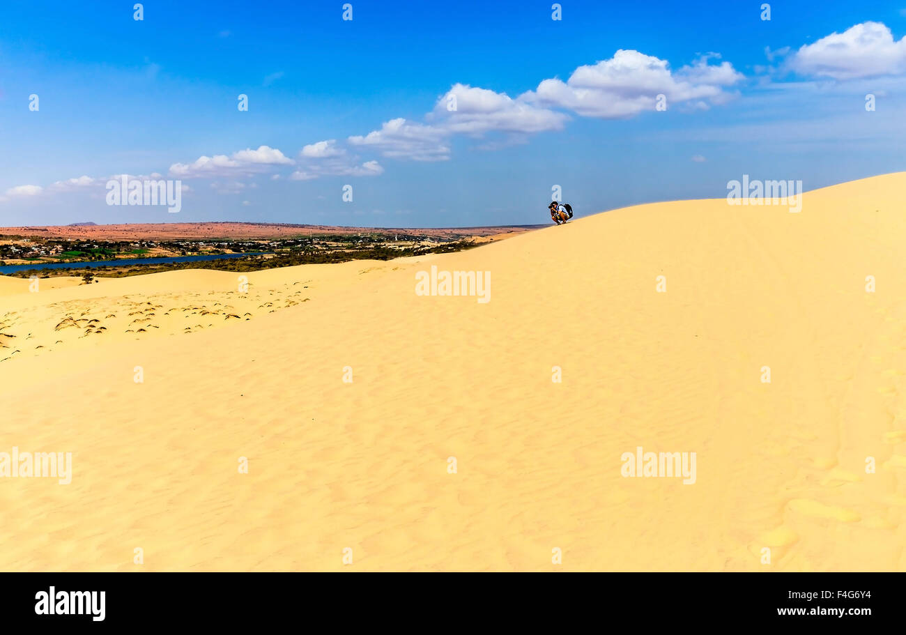 Nizza le dune di sabbia in Bau Trang Resort, Phan Thiet, Vietnam Foto Stock