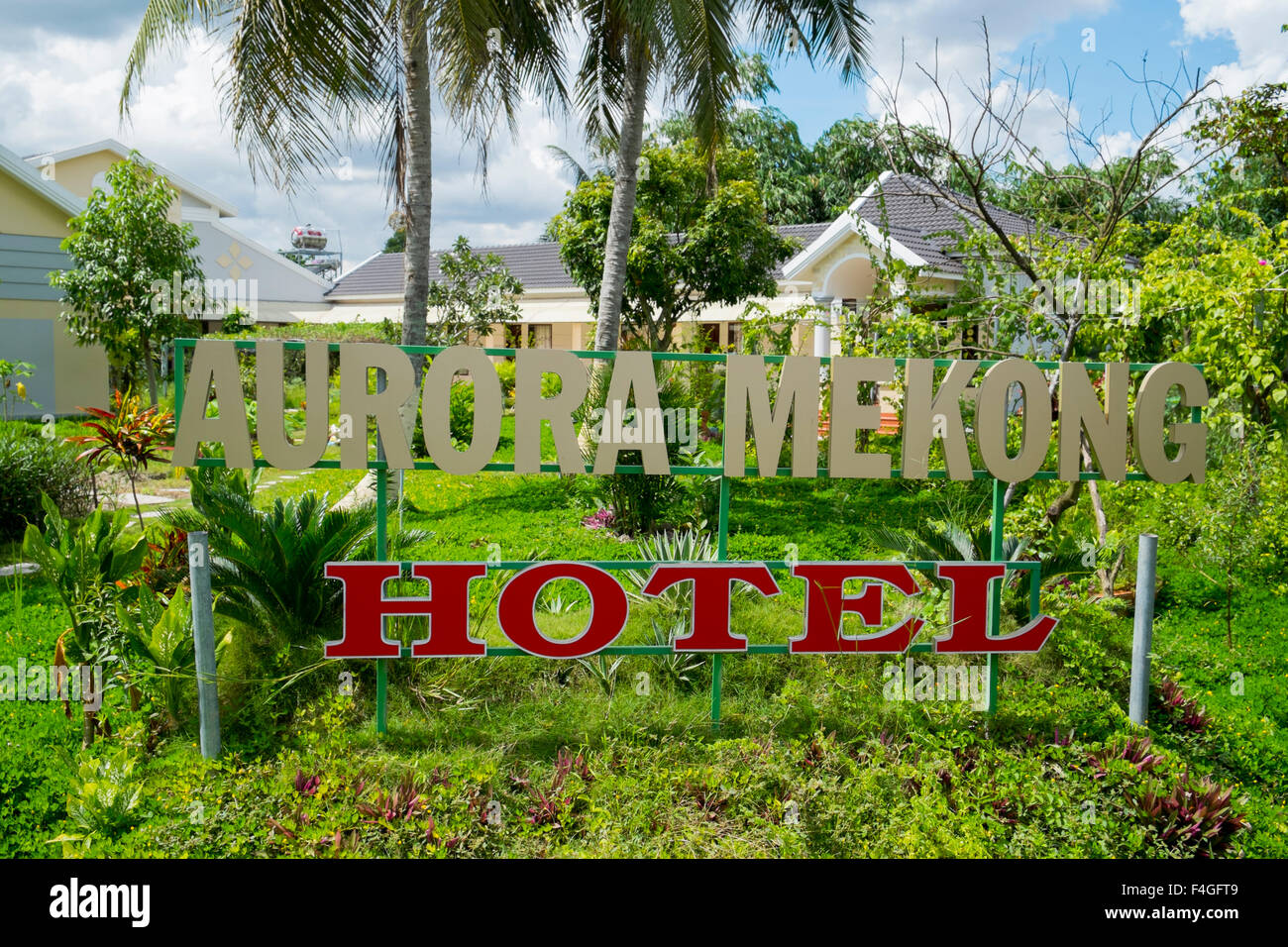 Aurora Hotel nella regione del Delta del Mekong del Vietnam,Asia Foto Stock