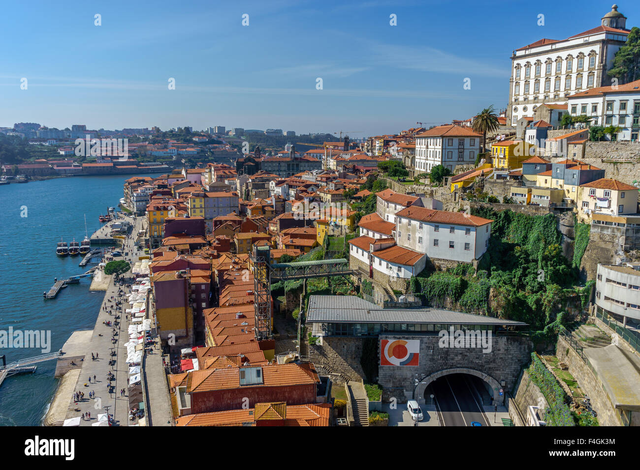 Porto da Ponte Luis i bridge. Ottobre, 2015. Porto, Portogallo. Foto Stock