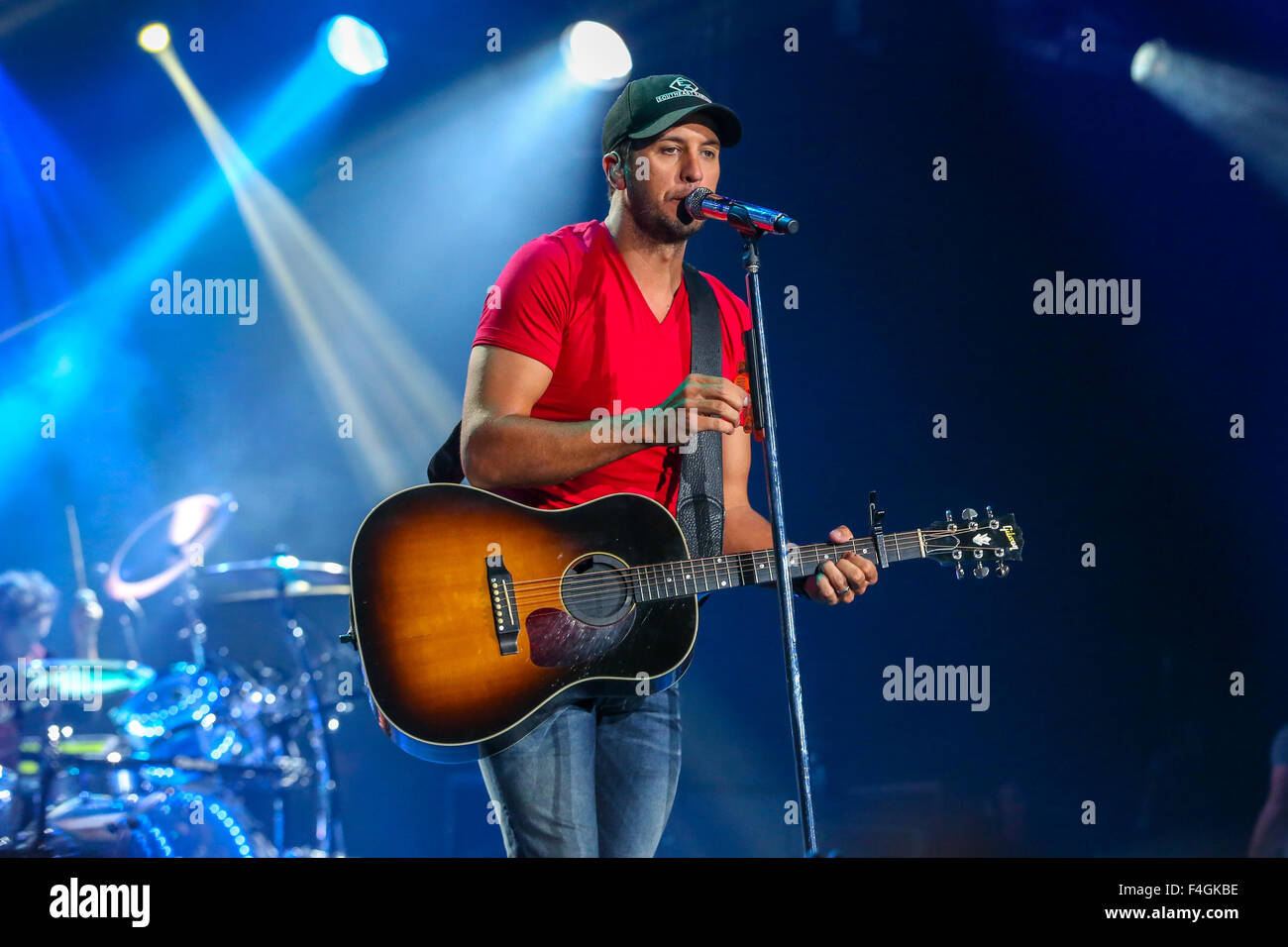Country Music Artista LUKE BRYAN portare il suo 2014 Summer Tour a Raleigh, NC. Foto Stock