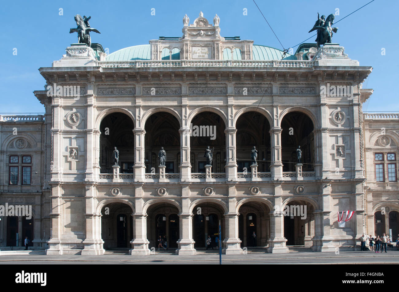 La Staatsoper (Opera di Stato) edificio, Vienna / Wien Foto Stock