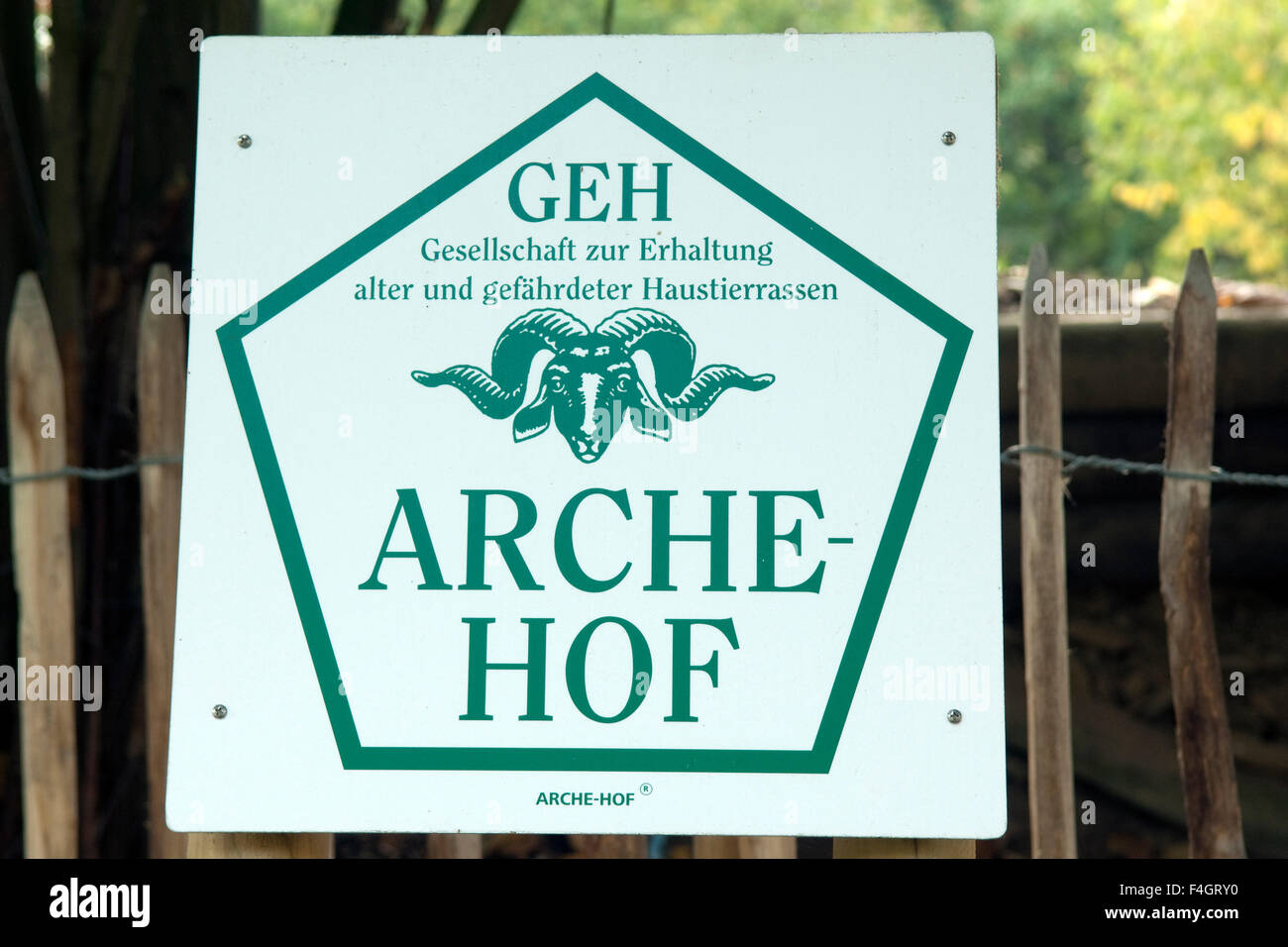 Schild, gesellschaft, Erhalung, alterare, Tiere, Foto Stock