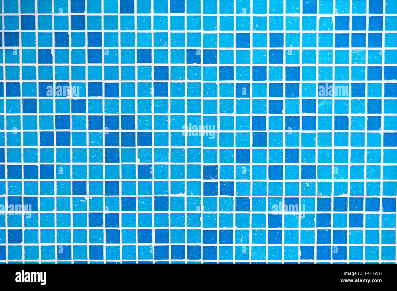 Quadrato blu sulla parete texture Foto Stock