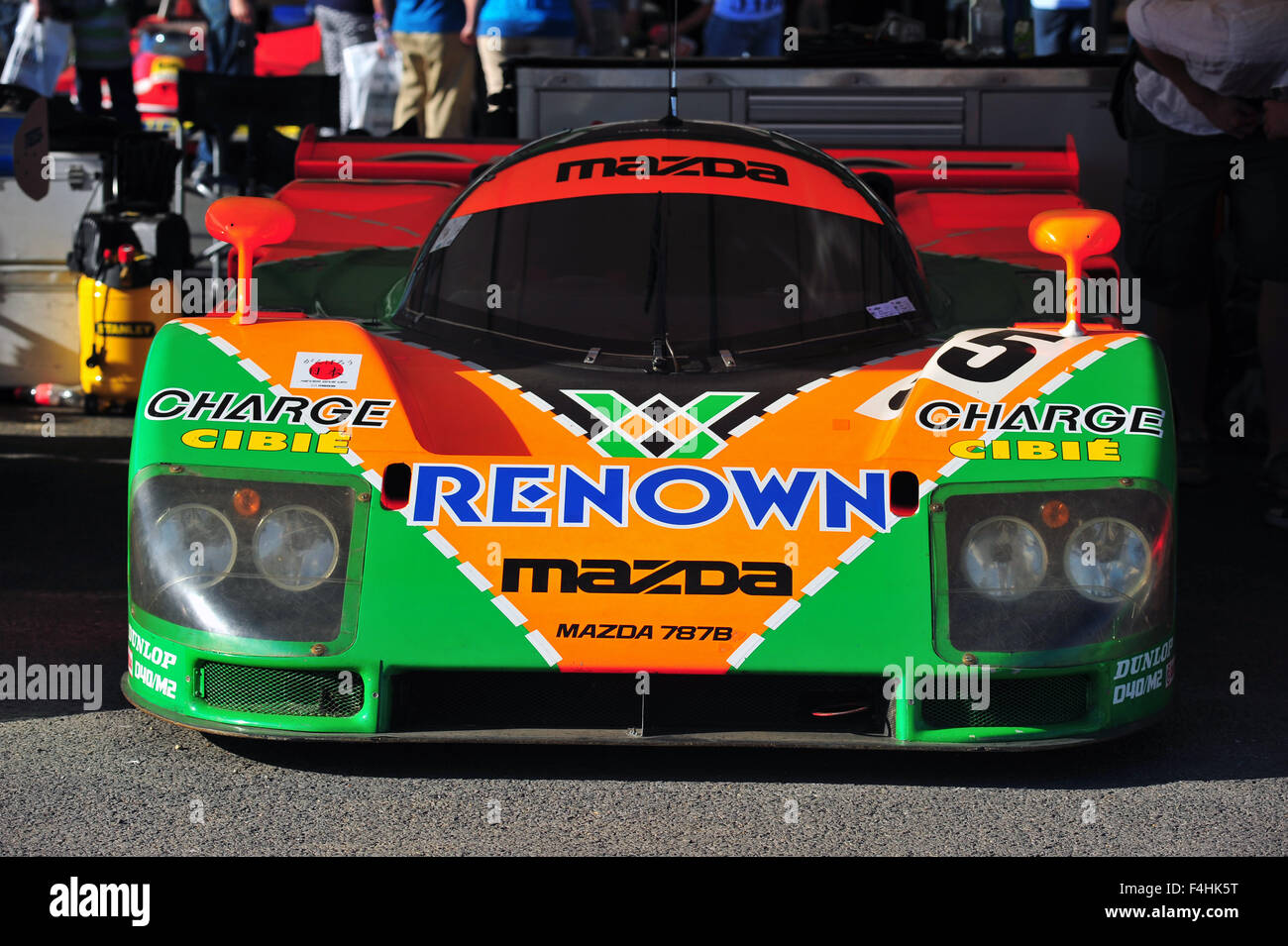 Una Mazda 787B Gruppo C sport prototipo racing car al Goodwood Festival of Speed NEL REGNO UNITO. Foto Stock