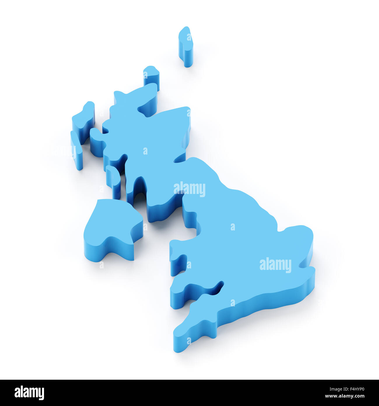 Mappa del Regno Unito Foto Stock