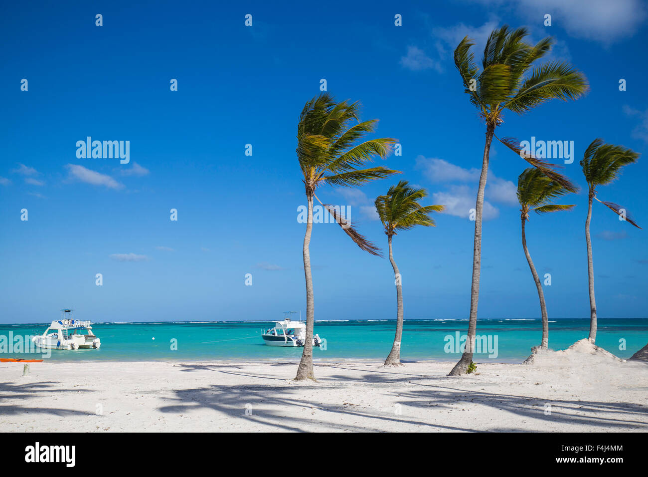 Juanillo Beach, Cap Cana, Punta Cana, Repubblica Dominicana, West Indies, dei Caraibi e America centrale Foto Stock