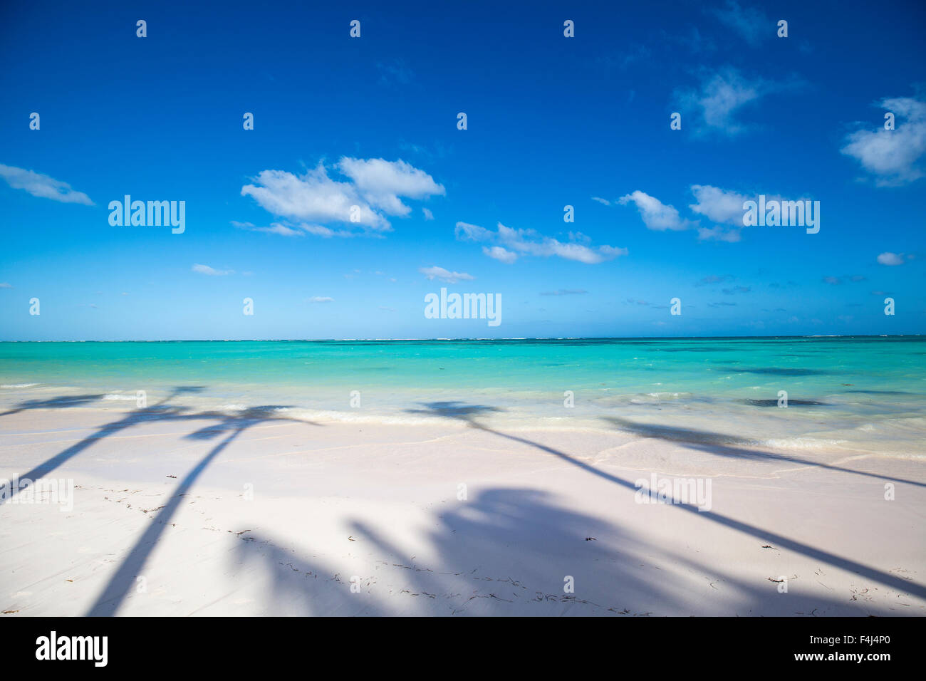 Juanillo Beach, Cap Cana, Punta Cana, Repubblica Dominicana, West Indies, dei Caraibi e America centrale Foto Stock