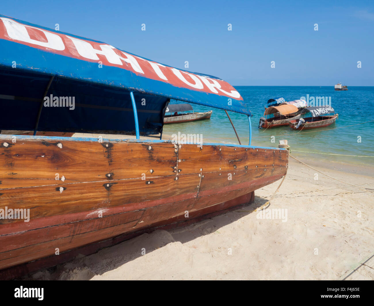 Stone Town port, Zanzibar, Tanzania, Africa orientale, Africa Foto Stock