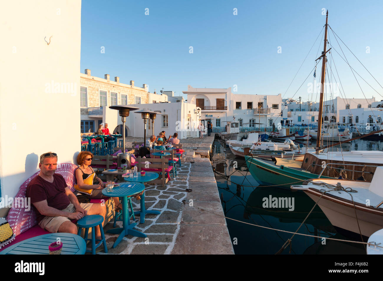 Naousa, isola di Paros, Mare Egeo Meridionale, Cicladi, isole greche, Grecia, Europa Foto Stock