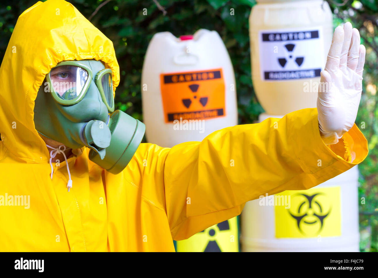 Rischio di radiazioni Foto Stock