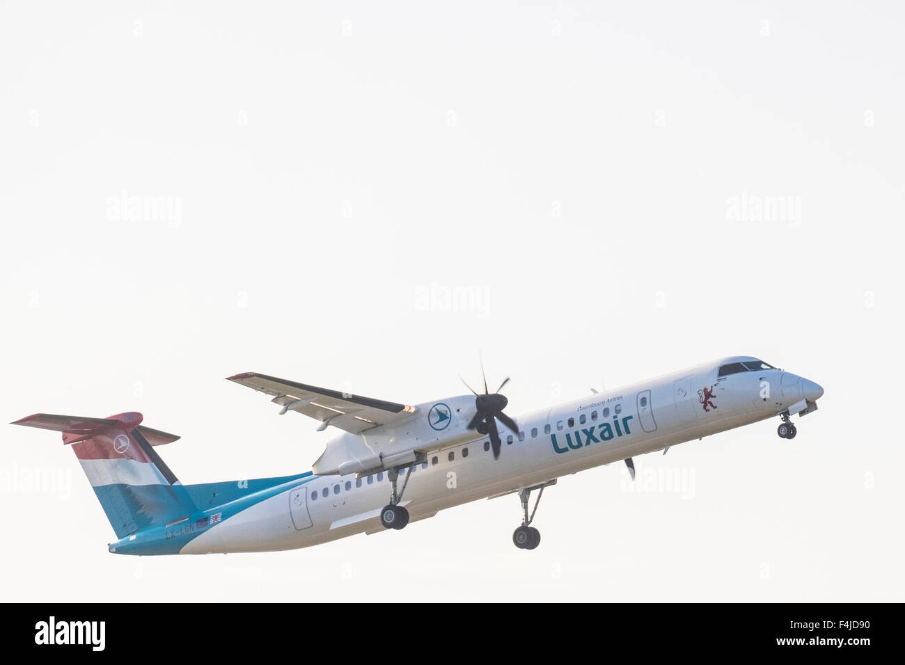 London City Airport aeromobili, Docklands, Londra, Inghilterra, Regno Unito Foto Stock