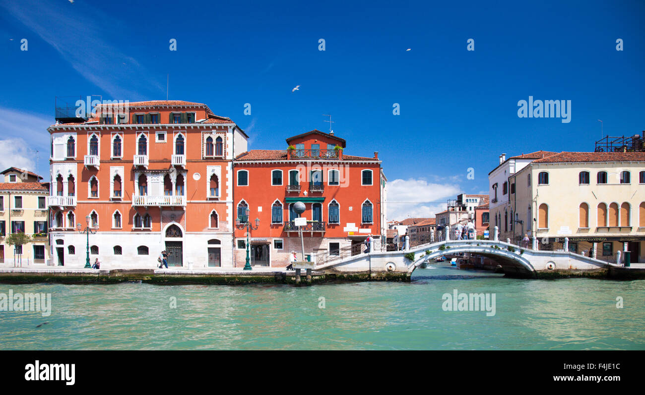 Tipica architettura storica di Venezia Foto Stock
