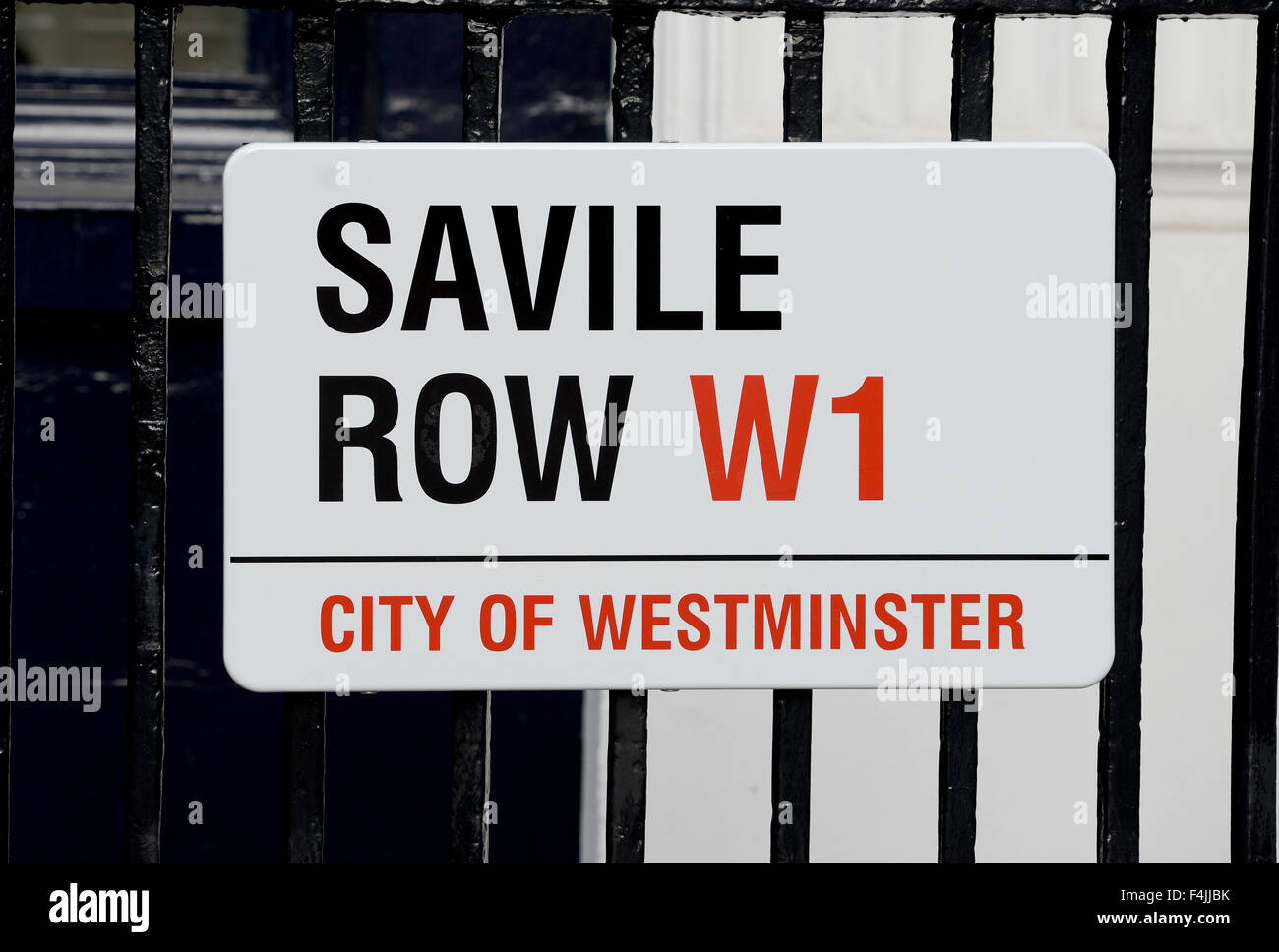 Savile Row, Londra, Gran Bretagna, Regno Unito Foto Stock