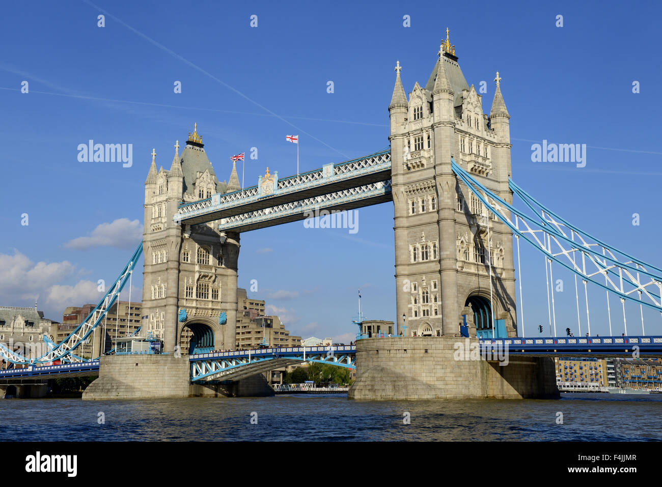 Il Tower Bridge di Londra, Gran Bretagna, Regno Unito Foto Stock