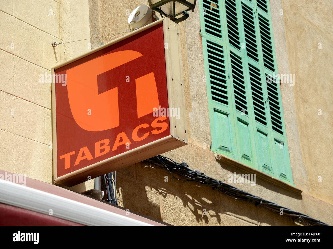 Tabacs tabac segno, Maiorca, Maiorca, isole Baleari, Spagna Foto Stock