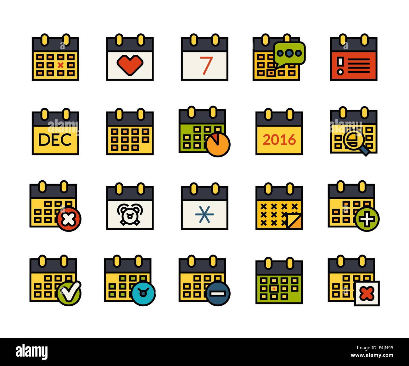 Icone di contorno sottile design piatto, linea moderna e lo stile di corsa Illustrazione Vettoriale