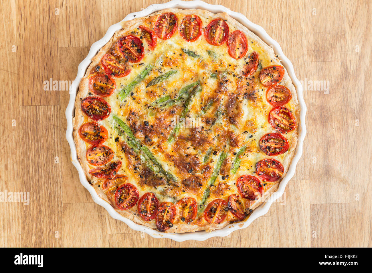 Sformatino di asparagi Foto Stock