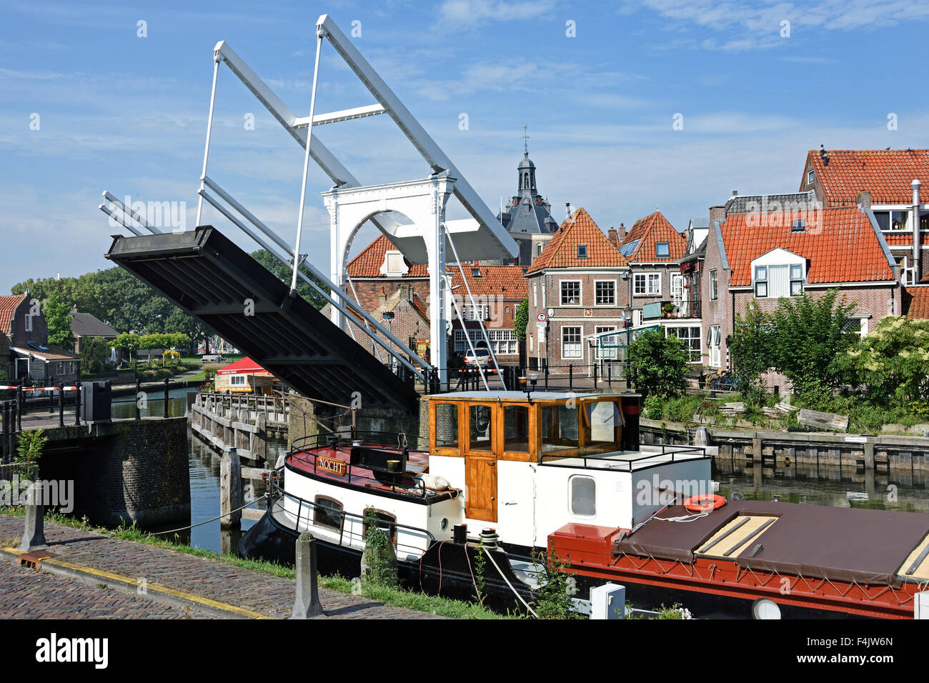Oosterhaven Oude Haven Enkhuizen Paesi Bassi Olanda Porto Foto Stock