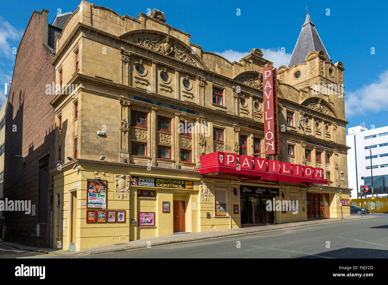 Pavilion Theatre, Renfield Street, Glasgow centro città, Scozia, Regno Unito Foto Stock