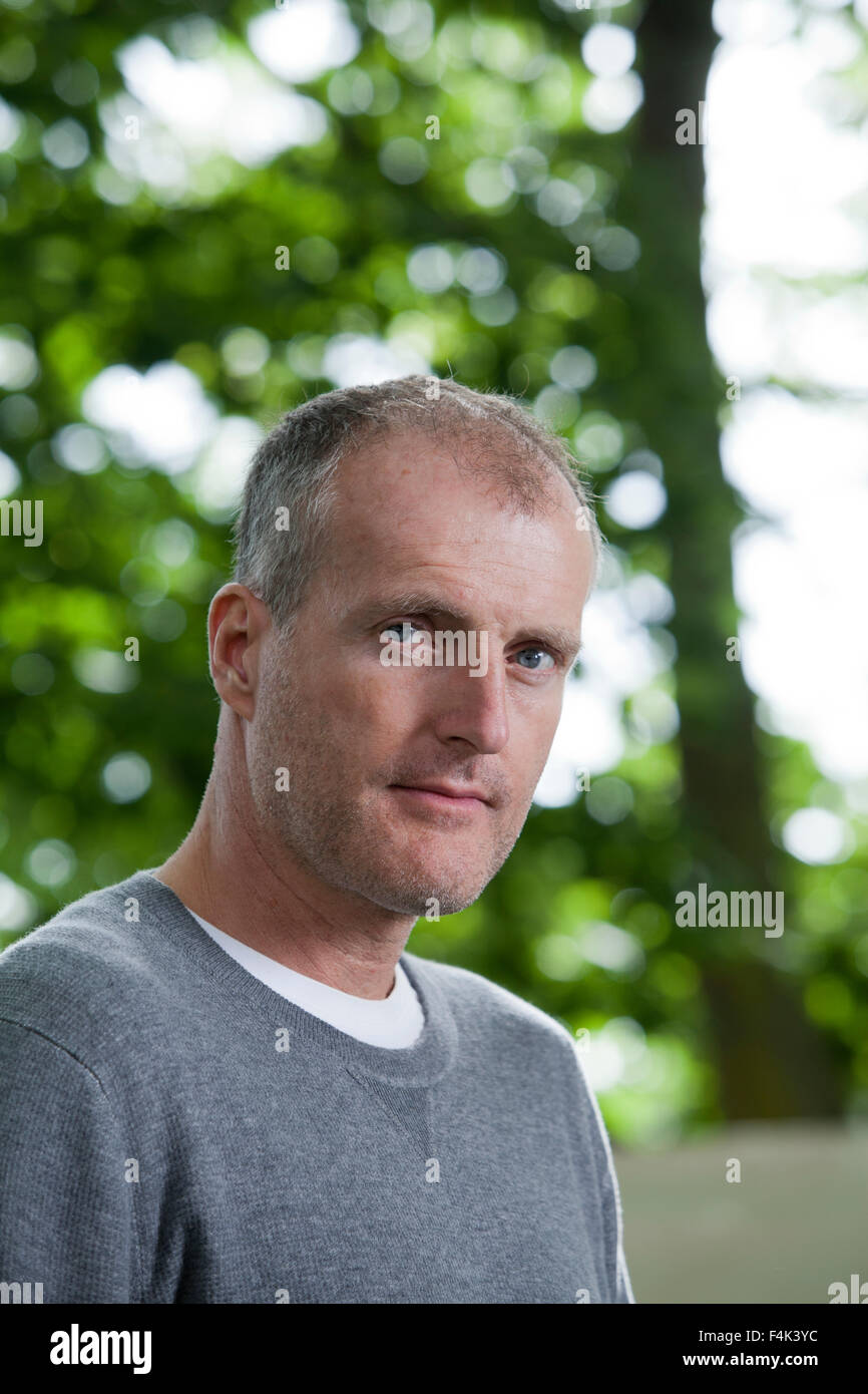 Robert Seethaler, lo scrittore austriaco, al Edinburgh International Book Festival 2015. Edimburgo, Scozia. 28 Agosto 2015 Foto Stock