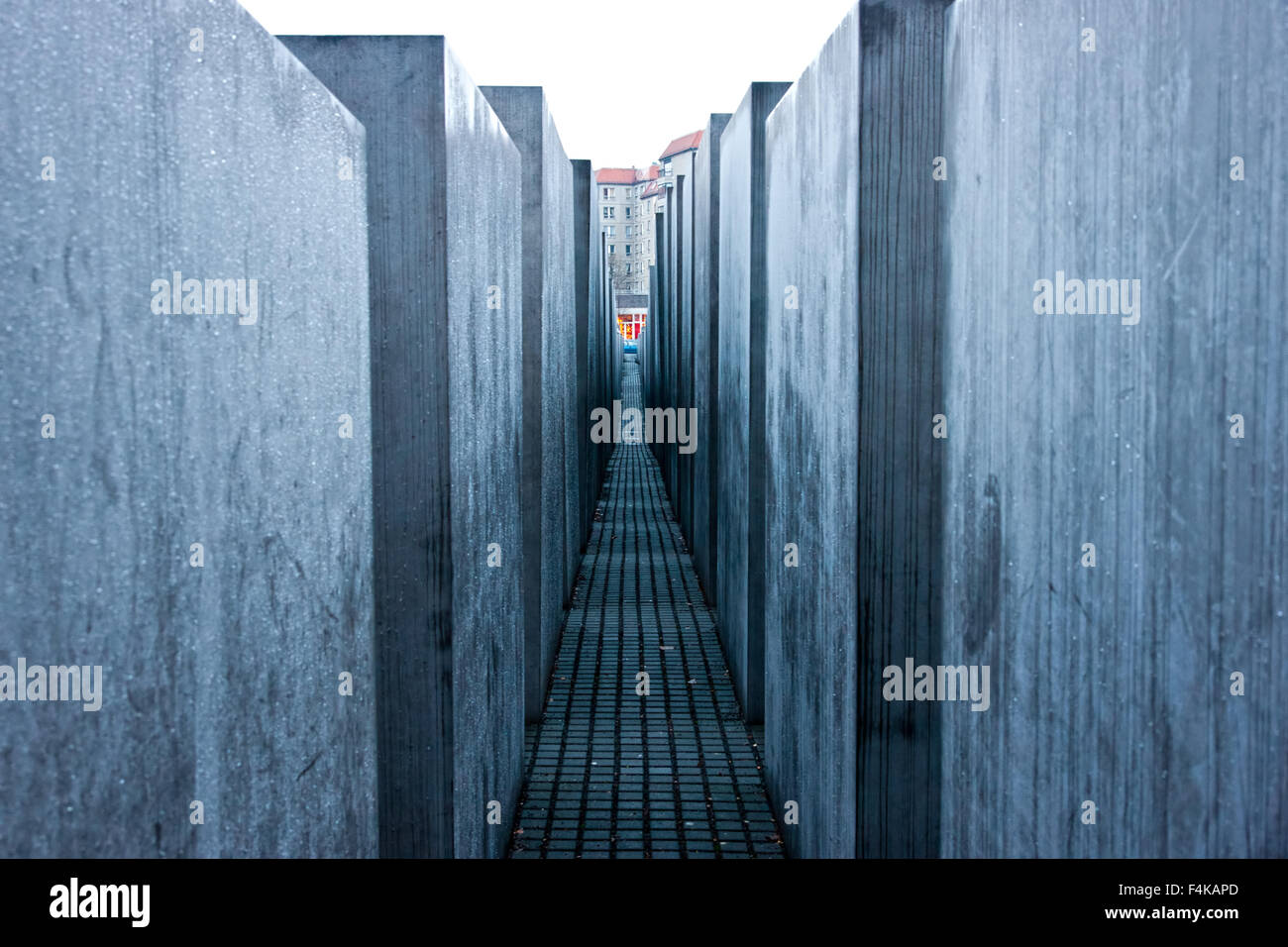 Il memoriale dell'Olocausto, Berlino, Germania. Foto Stock