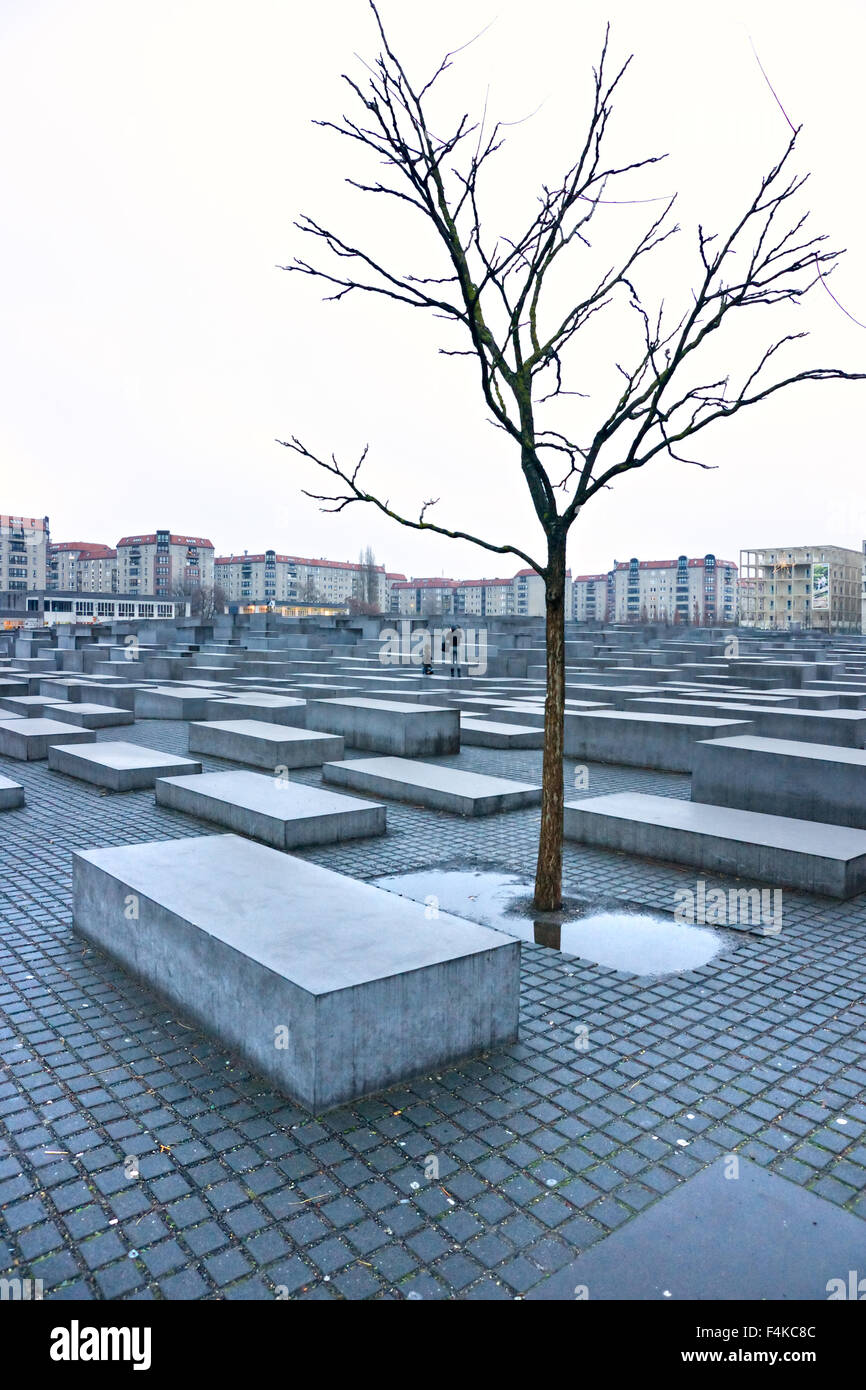 Il memoriale dell'Olocausto, Berlino, Germania. Foto Stock
