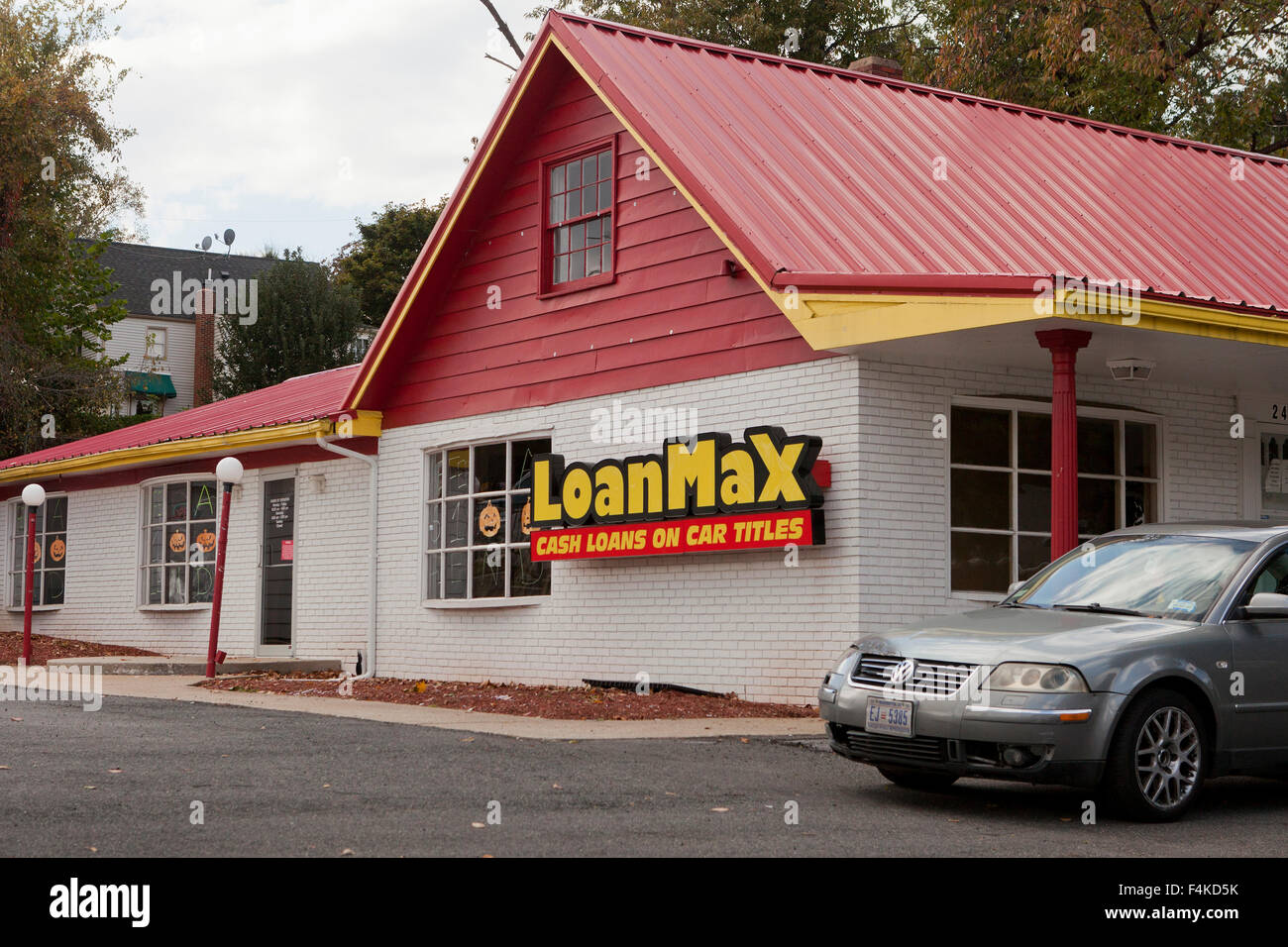 LoanMax automobile title loan company - Virginia STATI UNITI D'AMERICA Foto Stock