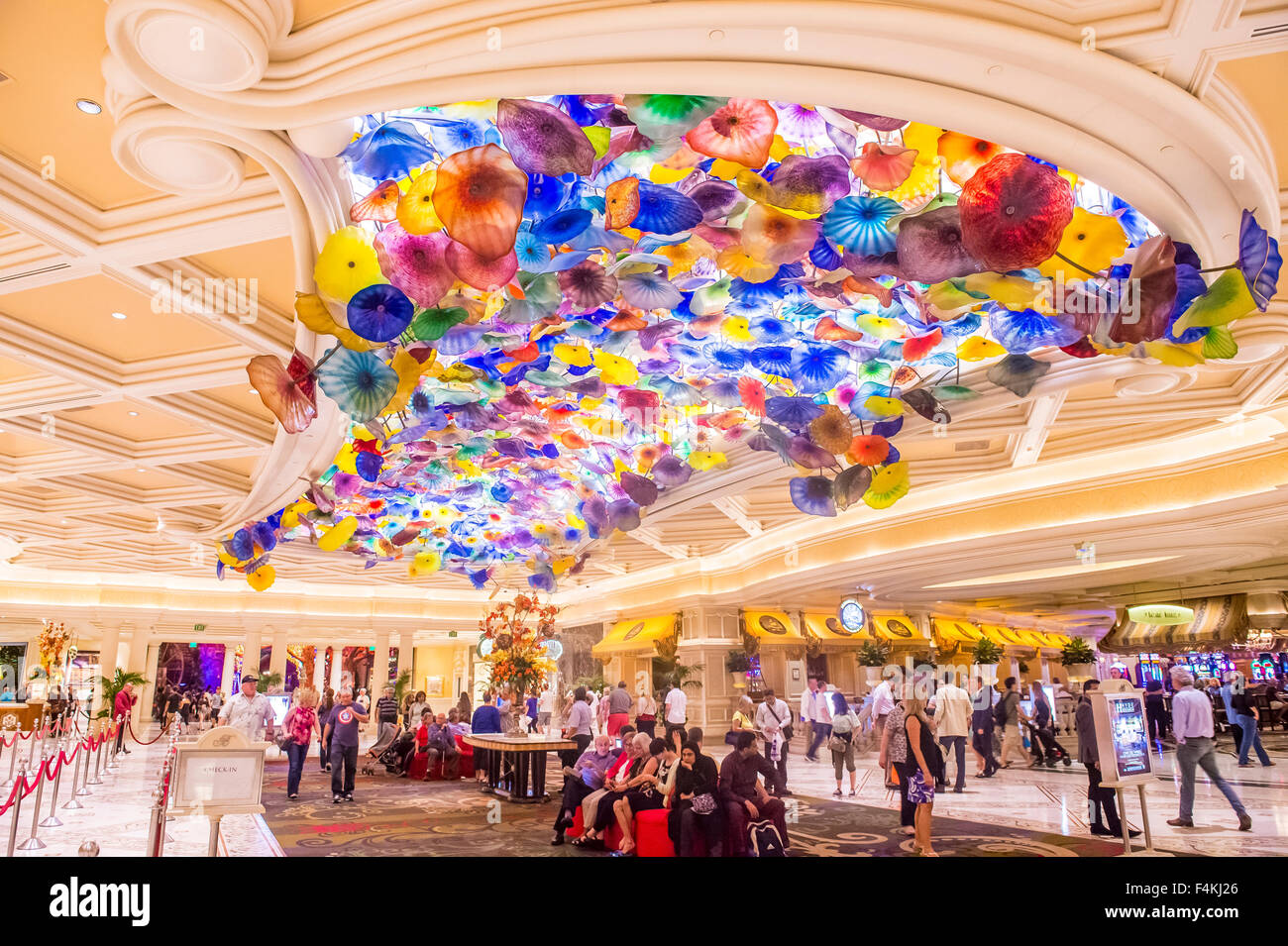 L'interno di Bellagio hotel e casinò di Las Vegas Foto Stock