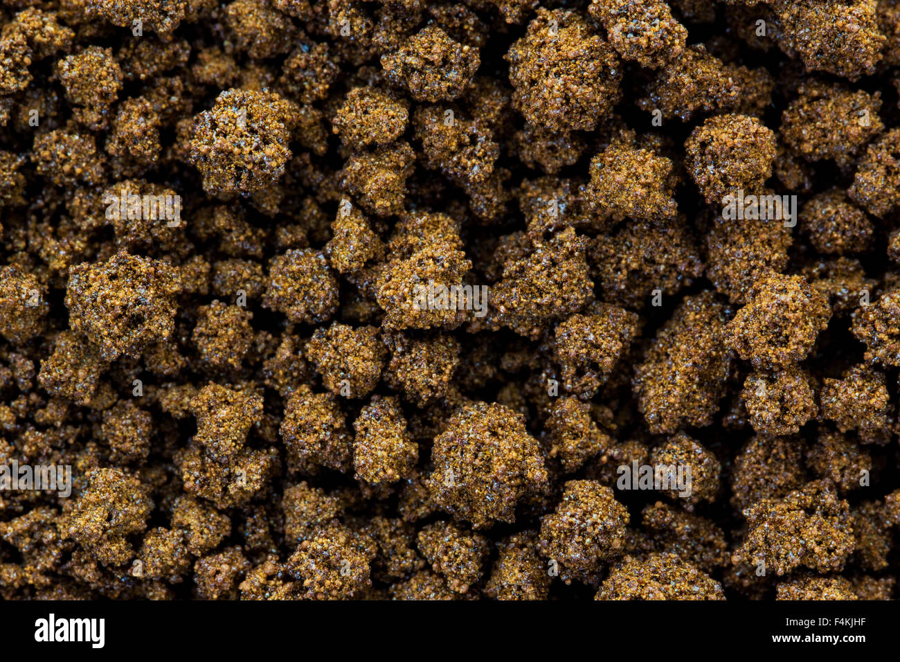 Texture dettagliate di caffè istantaneo sfondo Foto Stock