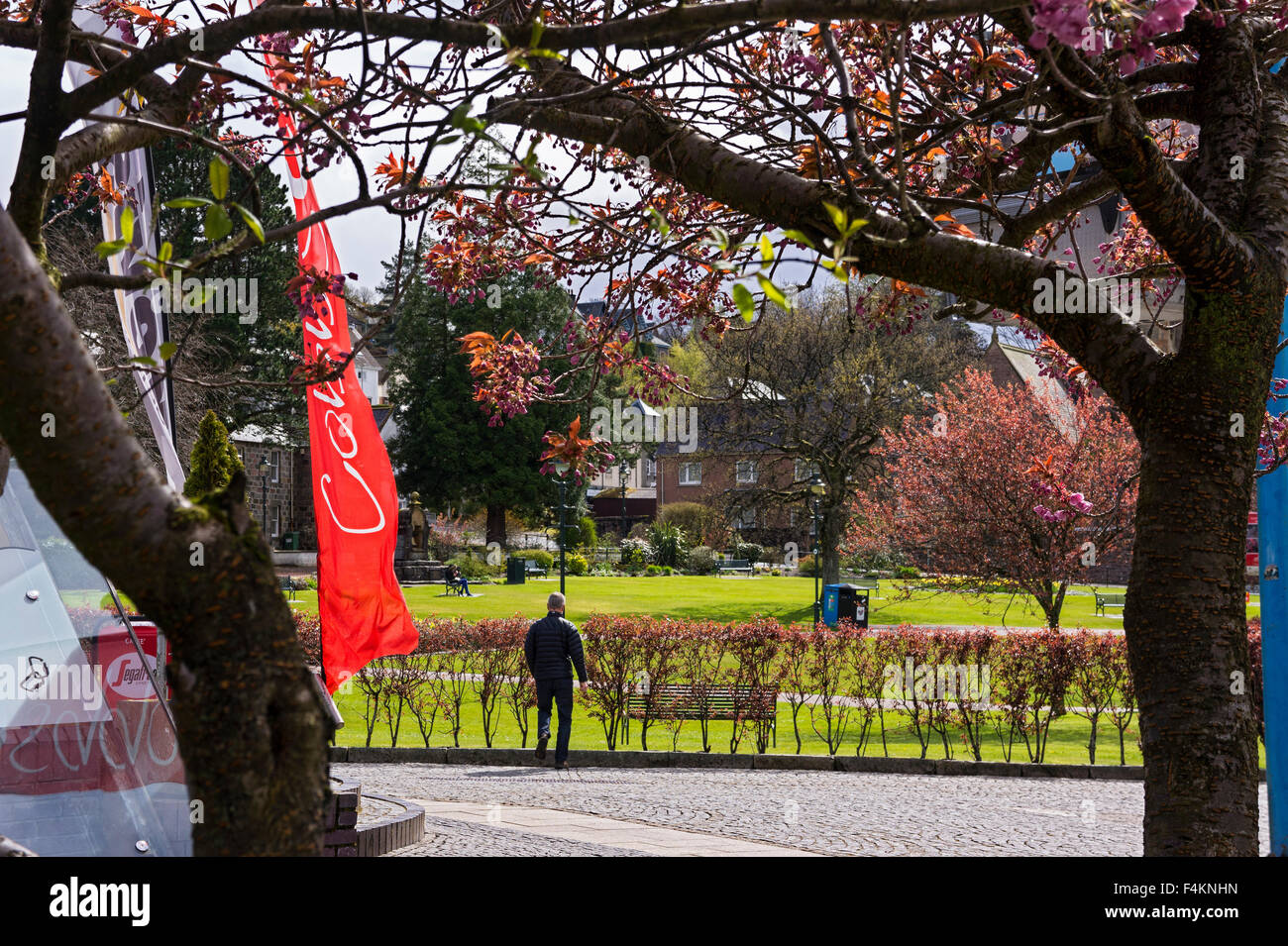 Il parco cittadino, Fort William, Lochaber, Highlands, Scotland, Regno Unito Foto Stock