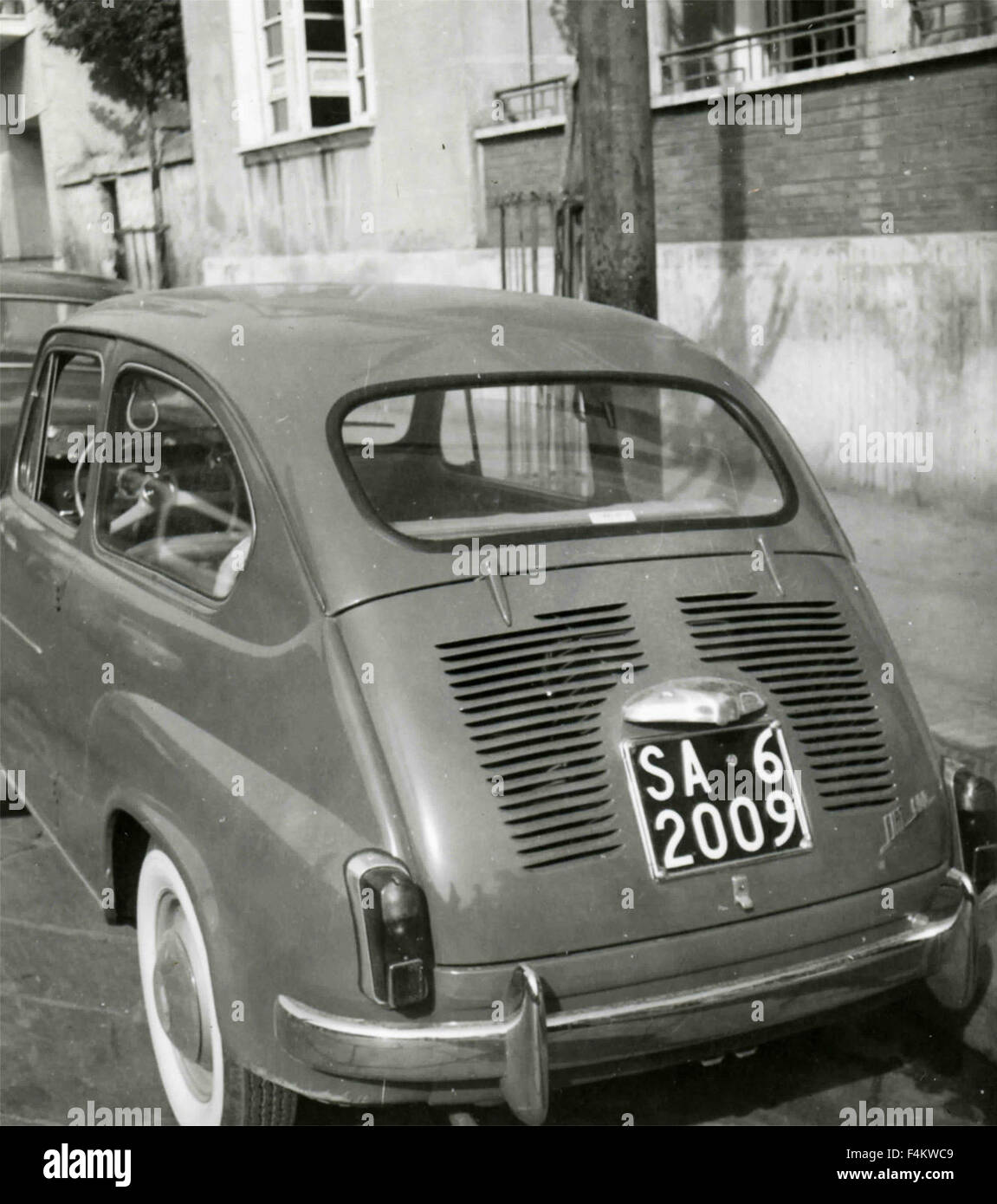 Una FIAT 600 auto, Italia Foto Stock