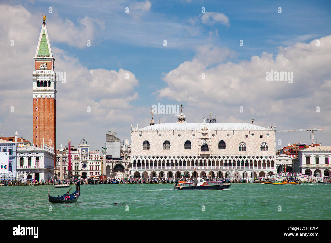 Basilica di San Marco e il Palazzo Ducale a Venezia Foto Stock