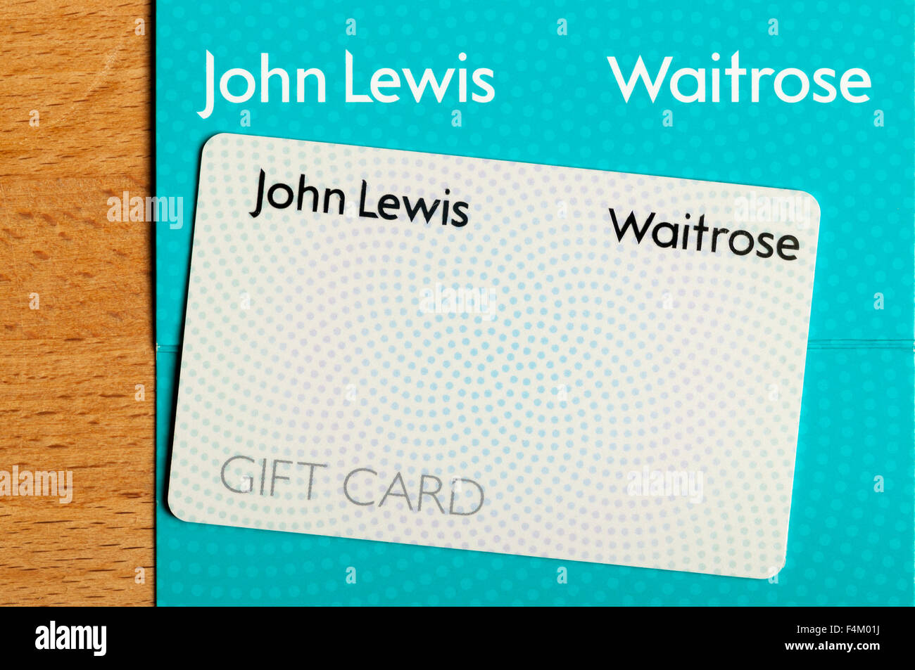 Un John Lewis e Waitrose gift card Foto Stock