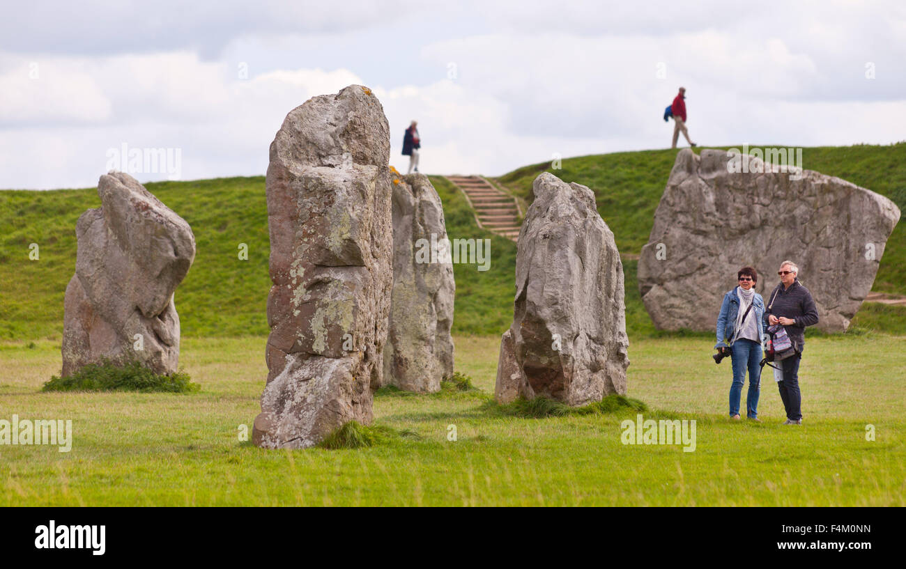 Le Pietre di Avebury, Avebury, Wiltshire. Regno Unito Foto Stock