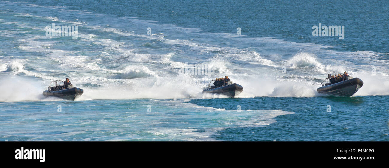 La Royal Navy in esercizio nel canale della Manica, REGNO UNITO Foto Stock