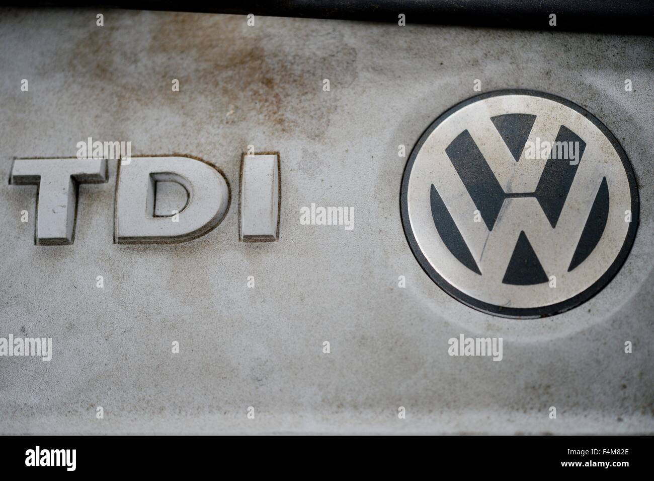 Il motore delle auto VW, in Germania, città di Osterode, 20. Ottobre 2015. Foto: Frank può Foto Stock