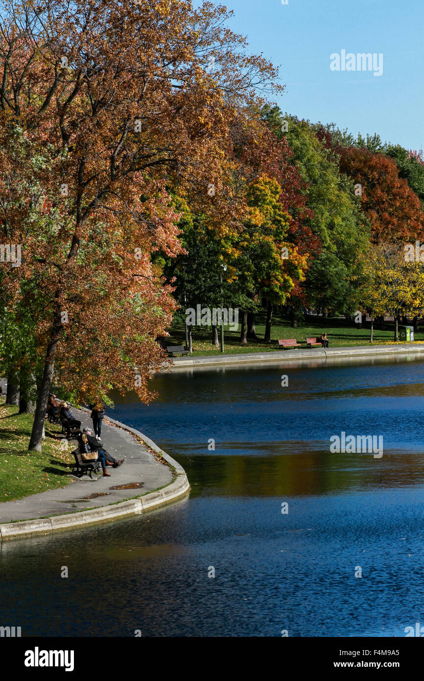 Parc Lafontaine a Montreal, in Quebec. Foto Stock