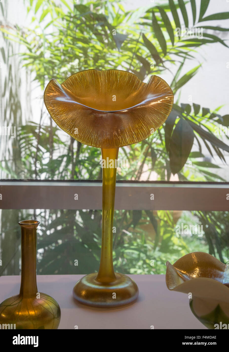 Jack-in-the-Pulpito Vaso da Louis Comfort Tiffany. Foto Stock